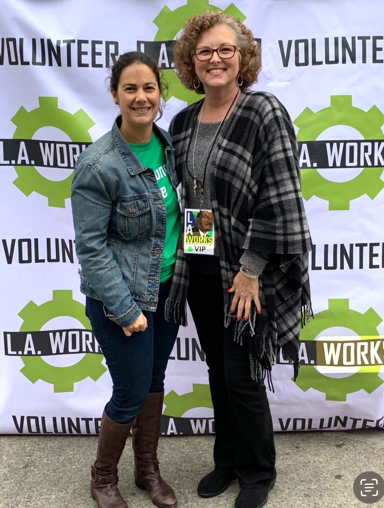 Ferrell and Debra B at LA Works Day